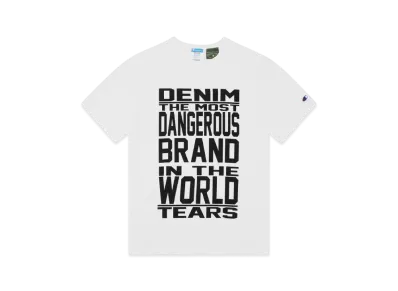 DENIM TEARS x Champion Mission Statement Tee "White"