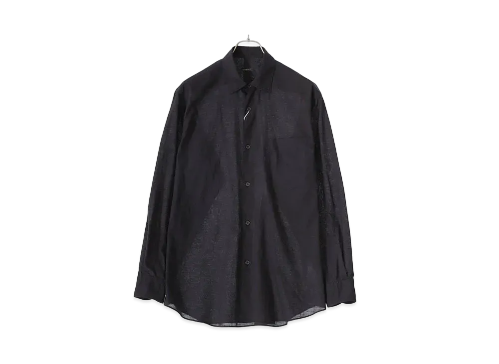 COMOLI KHADI Cotton Comoli Shirt "Black"