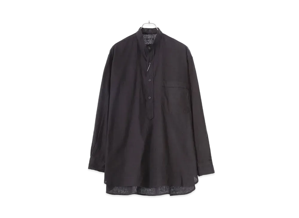 COMOLI Muslin Pullover Shirt "Black"
