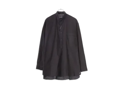 COMOLI Muslin Pullover Shirt "Black"