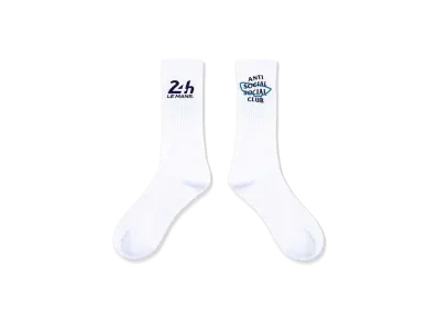 ANTI SOCIAL SOCIAL CLUB x LE MANS Circuit De La Sarthe Socks "White"