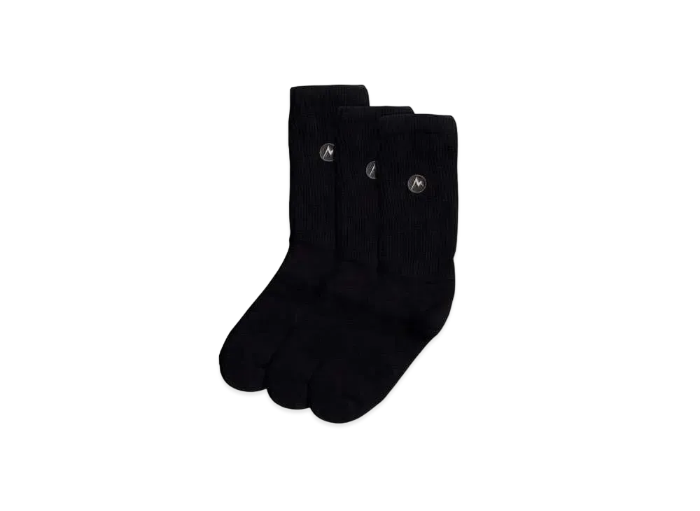 Marmot MMW 3Pack Socks Crew "Black"