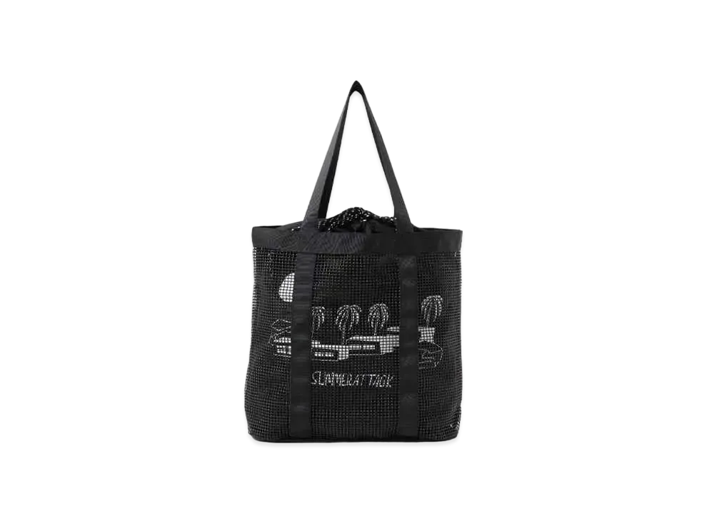 OGAWA YOHEI x BEAMS T / 3Way Mesh Tote "Black"