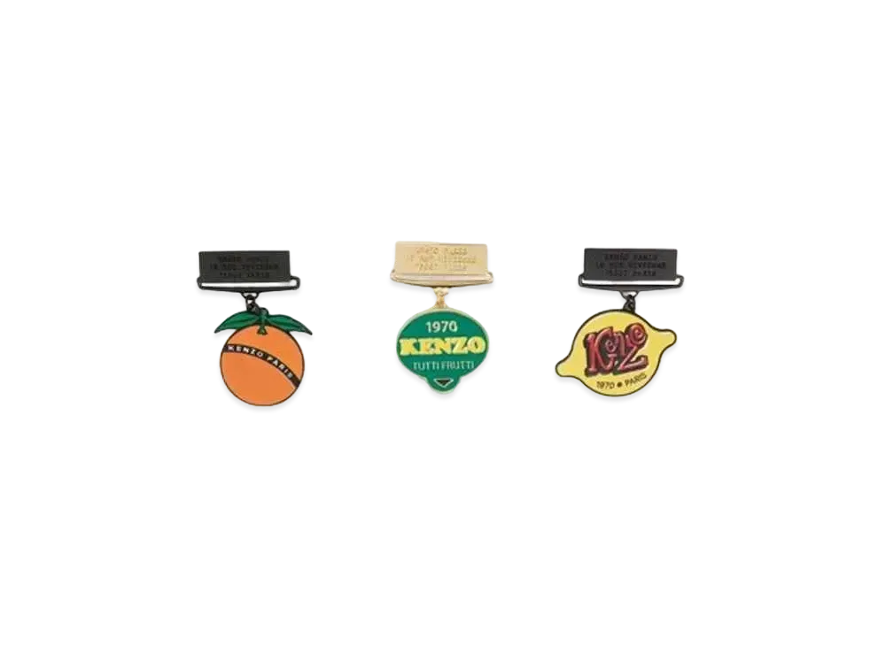 KENZO 'STAMP' Set Of Medal "Multi"