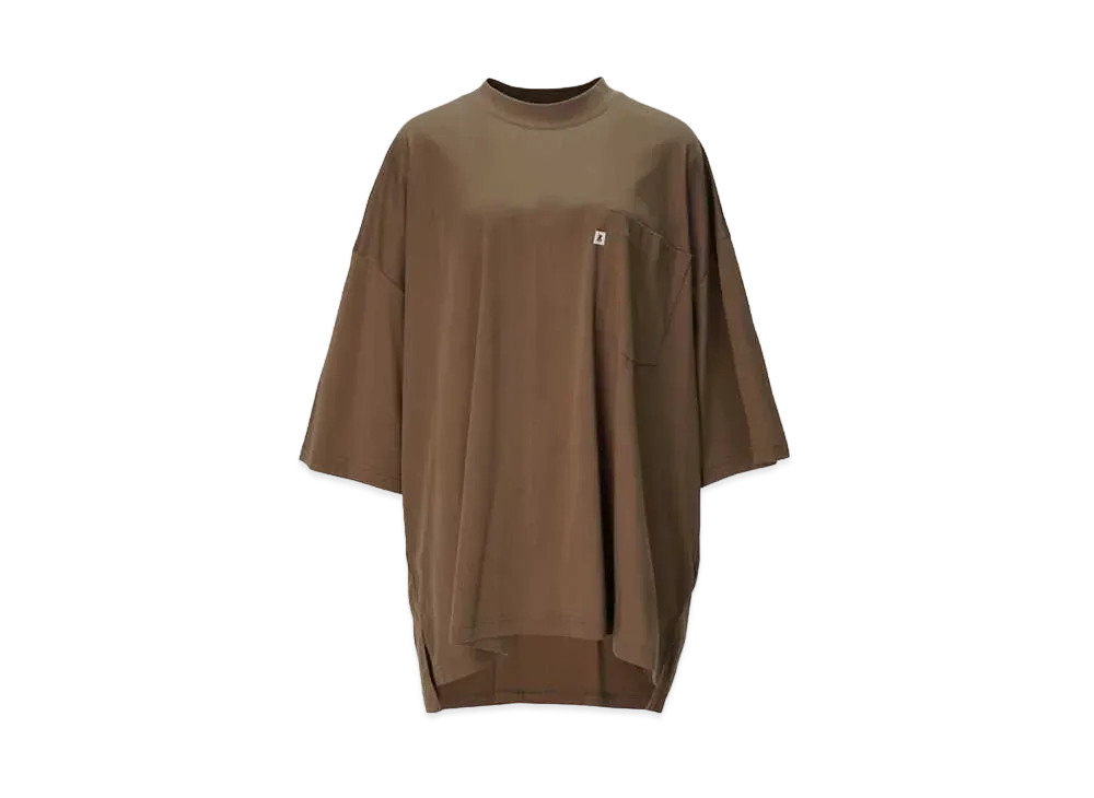 ANREALAGE Over Size Pocket Tee "Brown"