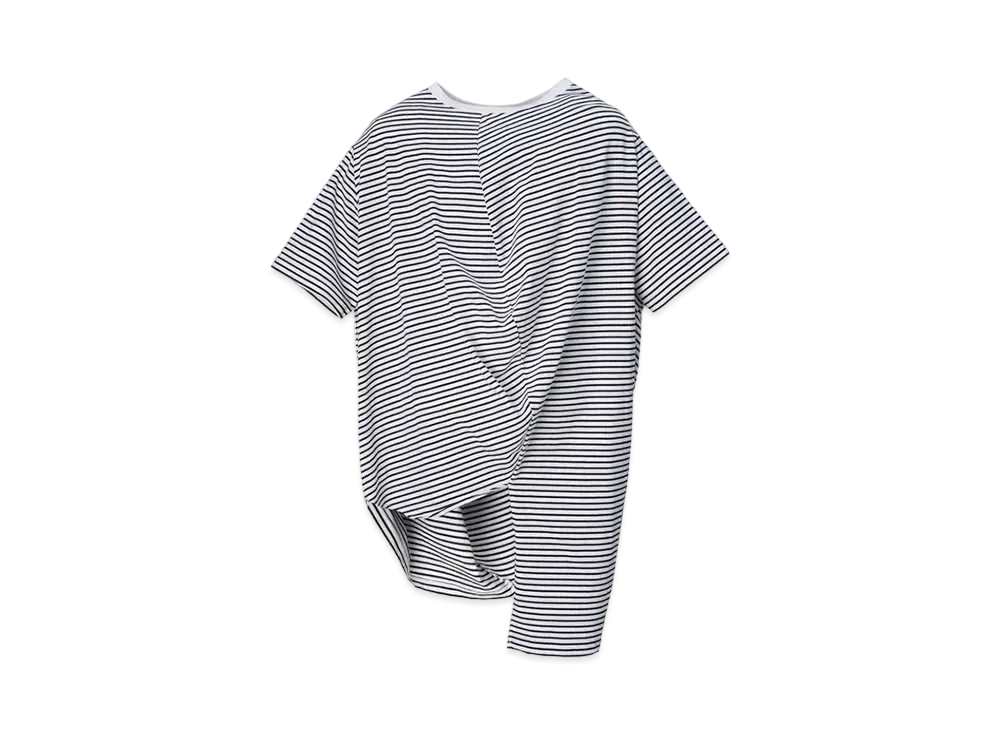 ANREALAGE Ball Border Tee "White/Navy"