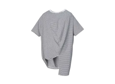 ANREALAGE Ball Border Tee "White/Navy"