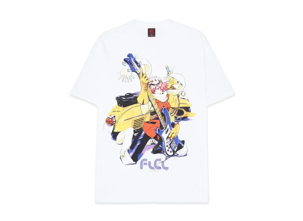 Geeks Rule 15 Silkscreen "HAND" Printing x FLCL T-Shirt "White"