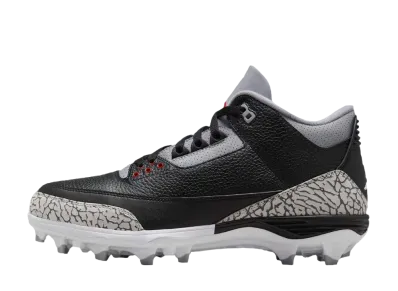 Nike Air Jordan 3 TD Cleat "Black Cement"