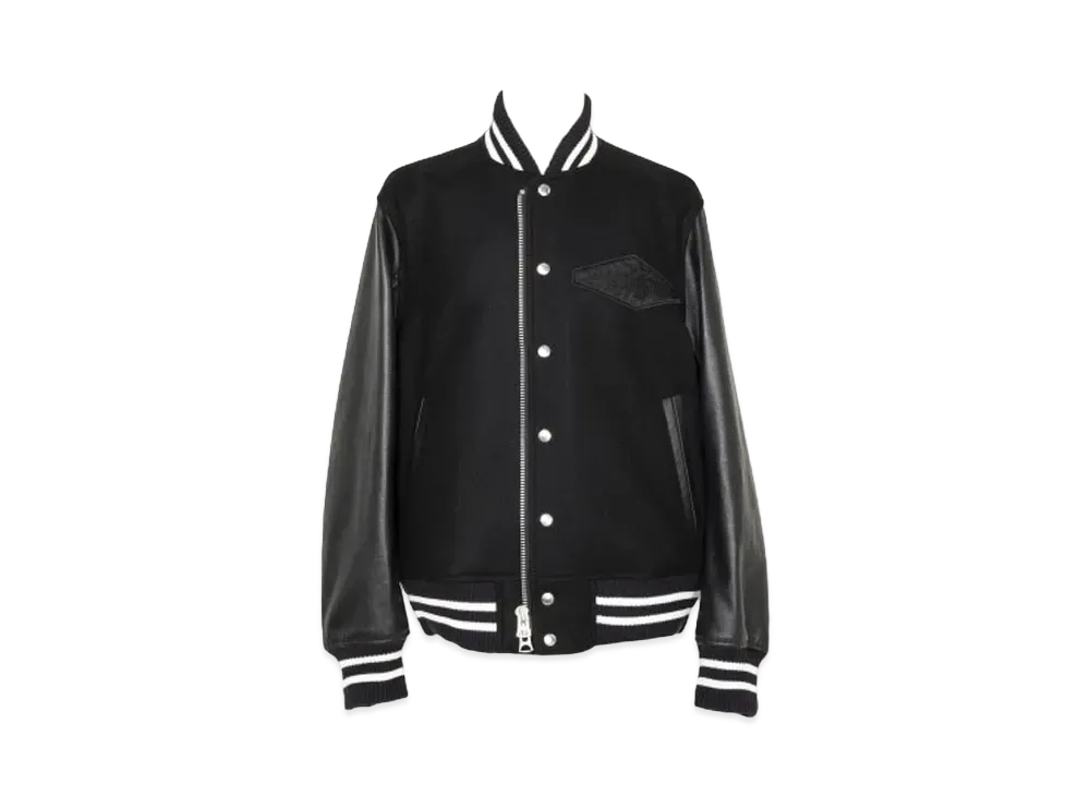 sacai x Gonz Wool Melton x Leather Blouson "Black"