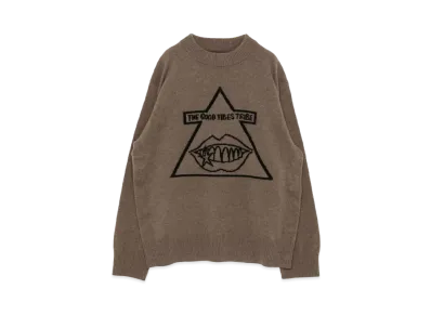 sacai x Gonz Wool Knit Sweater "Beige"