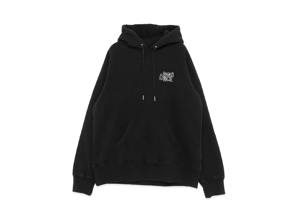 sacai x Gonz ONE LOVE Hoodie "Black"