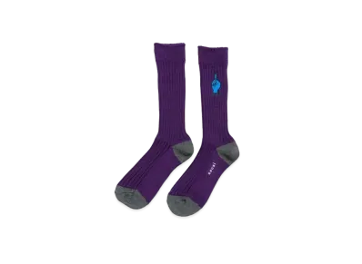 sacai x Gonz ONE LOVE Socks "Purple"