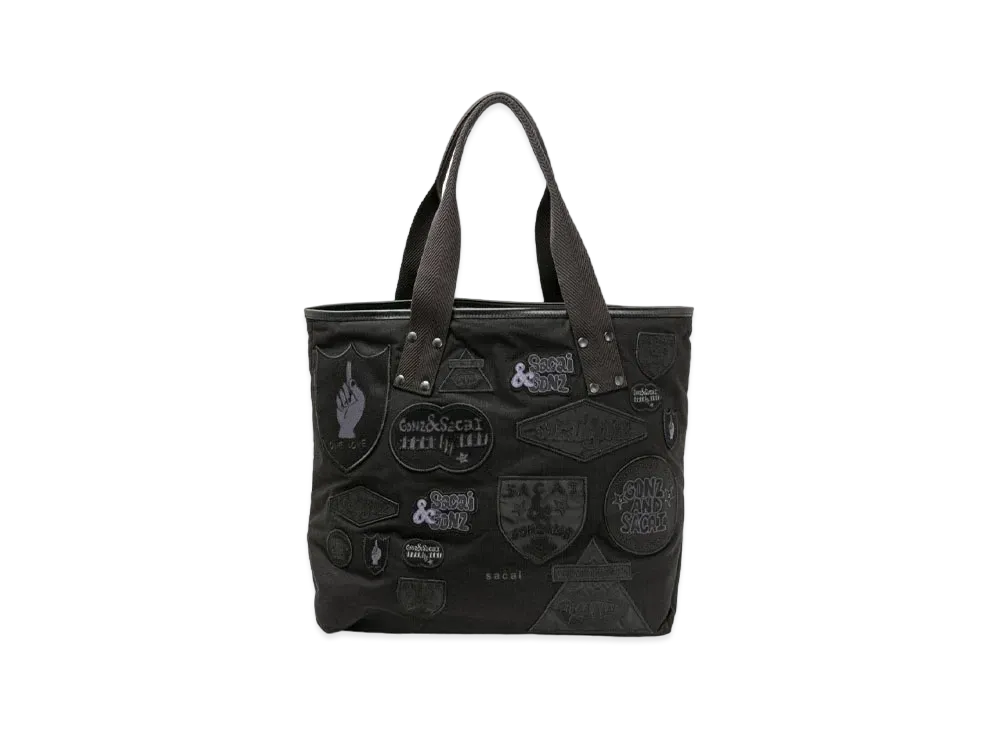 sacai x Gonz Multi Patch Tote Large 