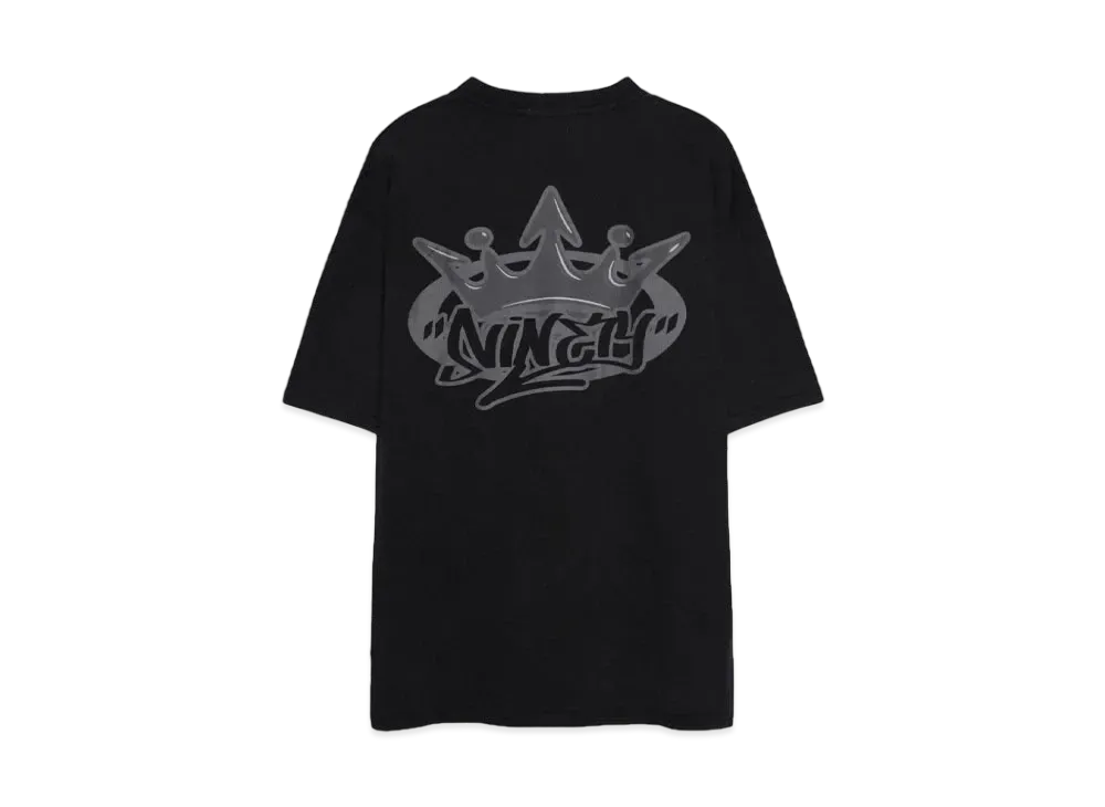 9090 King Logo Wash Tee "WASH BLACK"