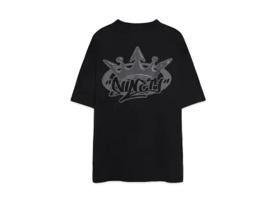 9090 King Logo Wash Tee "WASH BLACK"