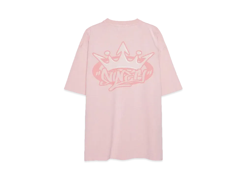 9090 King Logo Wash Tee "WASH PINK"