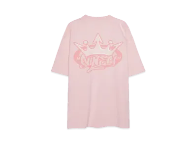9090 King Logo Wash Tee "WASH PINK"