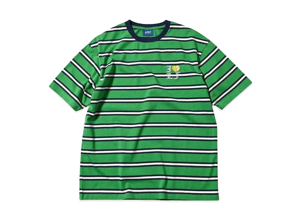 LFYT I LOVE LF MULTI BORDER TEE "GREEN"