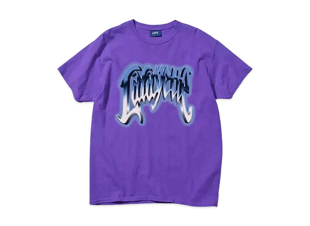 LFYT THROWBACK LIGHTNING LOGO TEE "PURPLE"