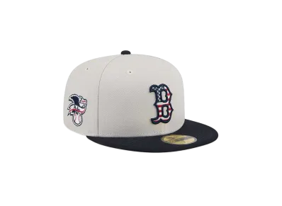 NEW ERA 59Fifty On-Field 2024 MLB 4th of July Boston Red Sox "Stone"