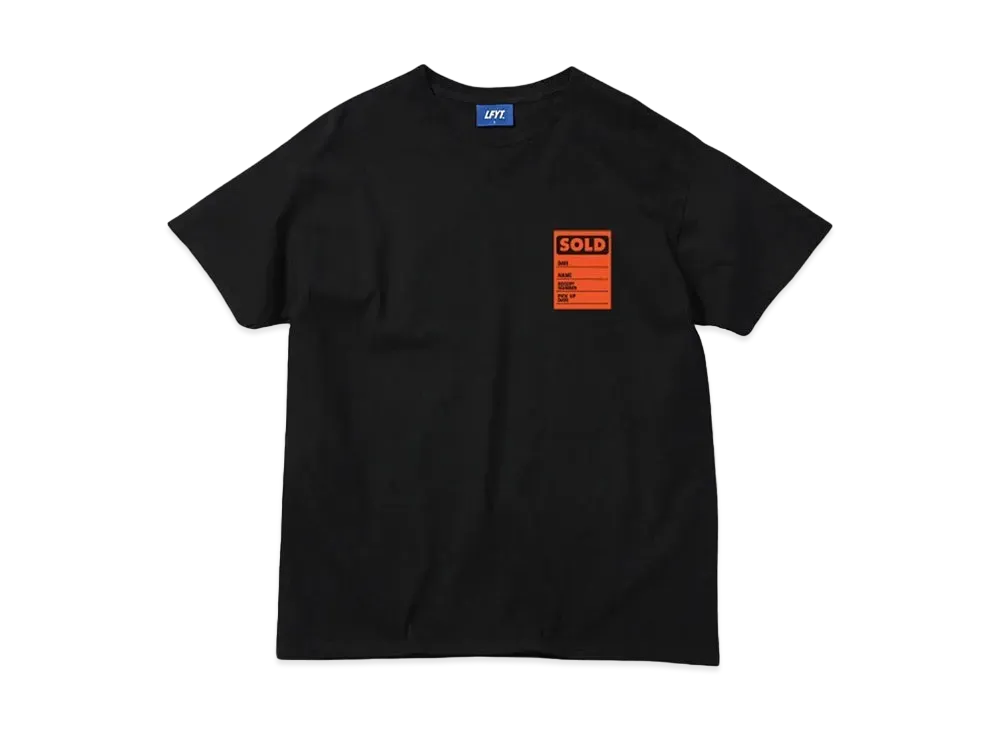 LFYT THROWBACK SOLD TAG TEE LE "BLACK"