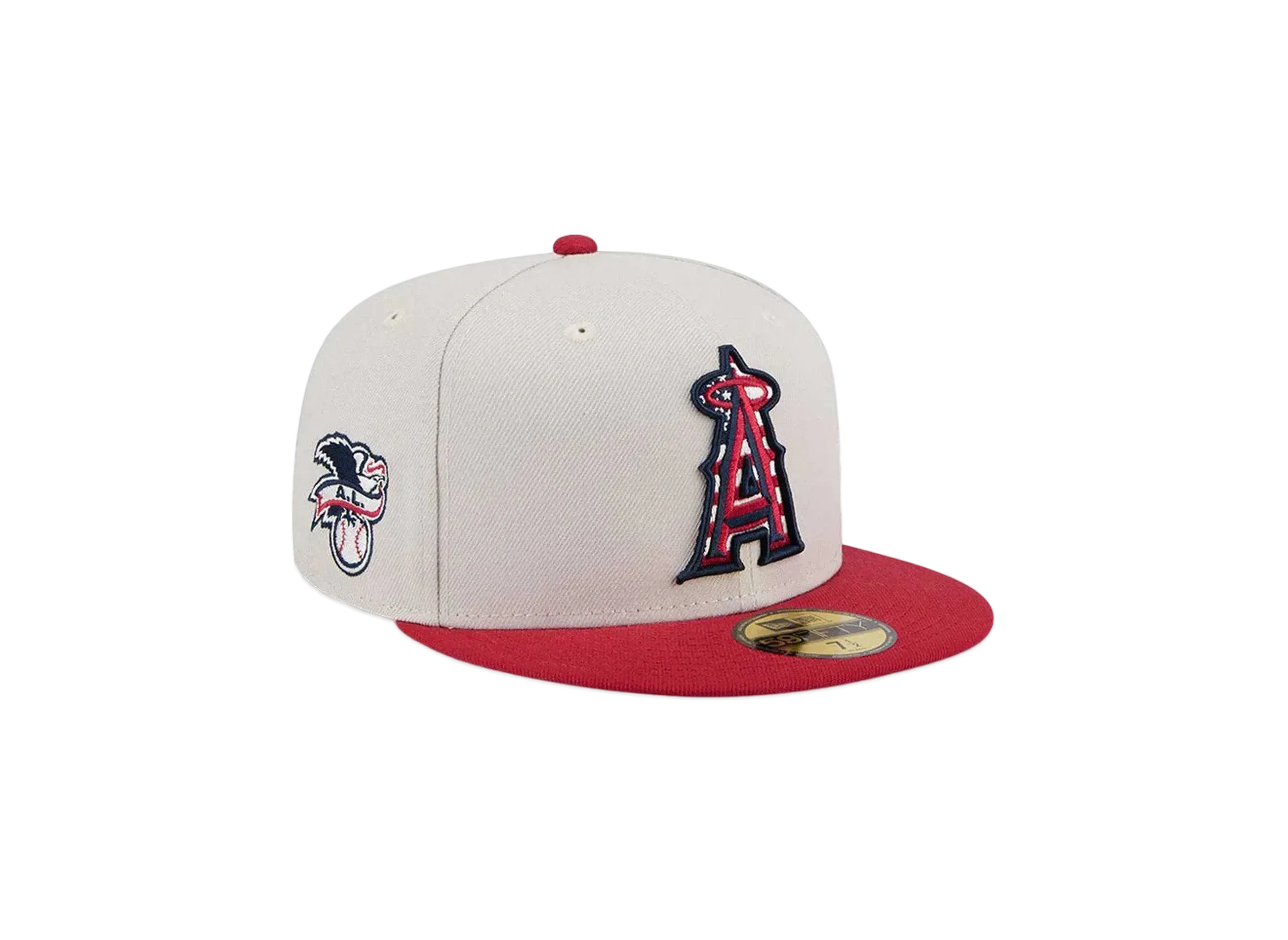 NEW ERA 59Fifty On-Field 2024 MLB 4th of July Los Angeles Angels "Stone"