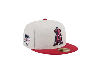 NEW ERA 59Fifty On-Field 2024 MLB 4th of July Los Angeles Angels "Stone"