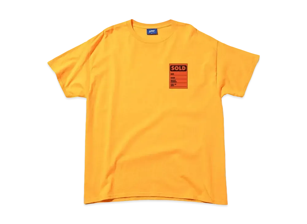 LFYT THROWBACK SOLD TAG TEE LE "YELLOW"