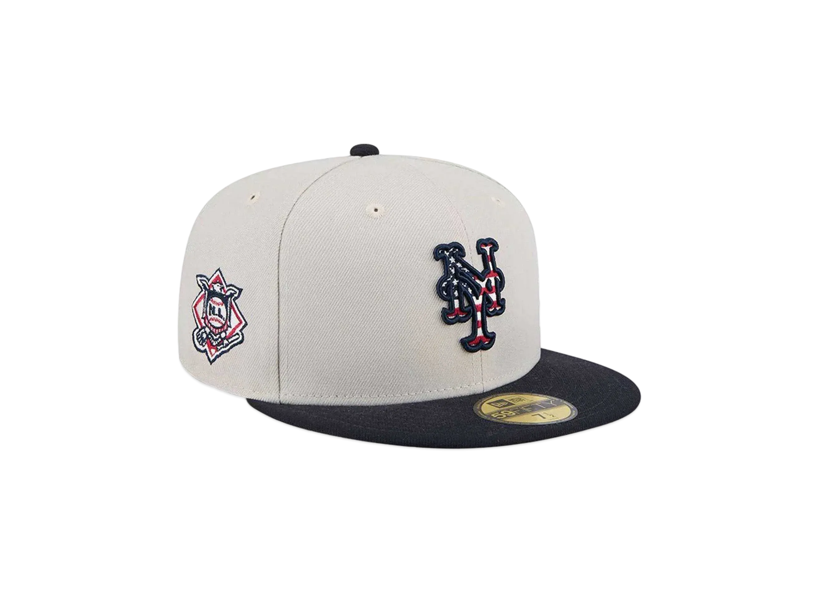 NEW ERA 59Fifty On-Field 2024 MLB 4th of July New York Mets "Stone"