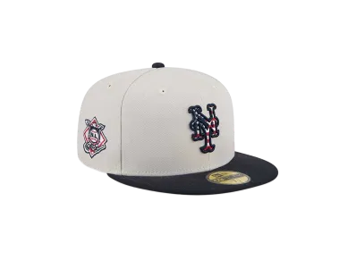 NEW ERA 59Fifty On-Field 2024 MLB 4th of July New York Mets "Stone"