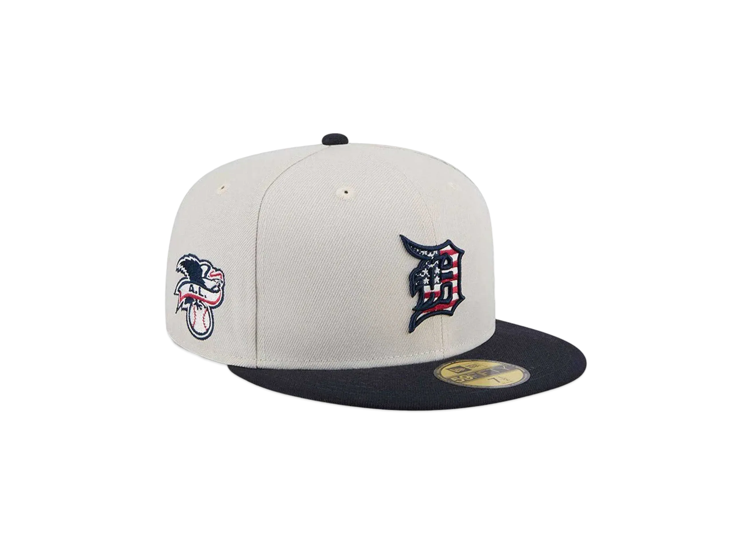 NEW ERA 59Fifty On-Field 2024 MLB 4th of July Detroit Tigers "Stone"