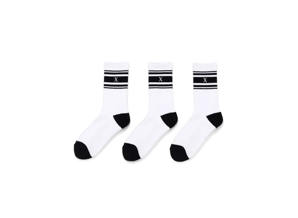 GOD SELECTION XXX Socks (3Piece 1Pack) GX-S24-SO-02 "Black"