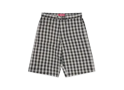 Supreme Plaid Baggy Short "Black"