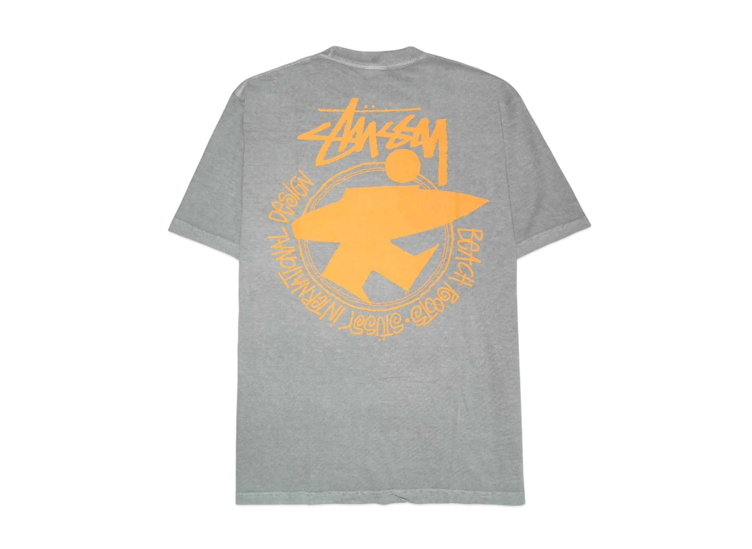 Stussy BEACH ROOTS PIGMENT DYED TEE "Grey"