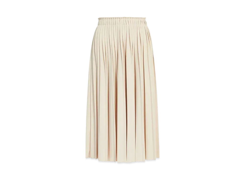 Max Mara Chrysanthemum Pleated Crepe Jersey Skirt "Sand"