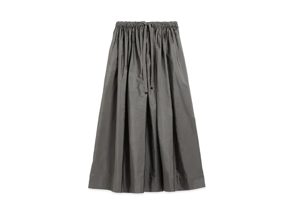 Max Mara Claire Taffeta Skirt "Medium Grey"