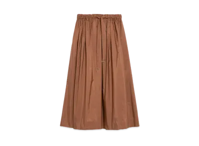 Max Mara Claire Taffeta Skirt "Hazelnut Brown"