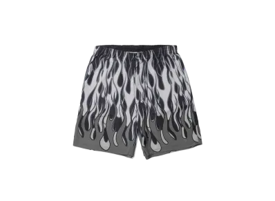 APHRODITEGANG Fire pattern Hawaiian Shorts "Black/Gray"