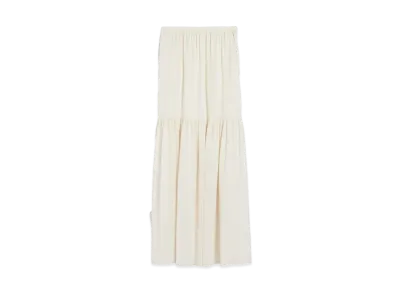 Max Mara Kafila Pure Wool Long Skirt "Ivory"