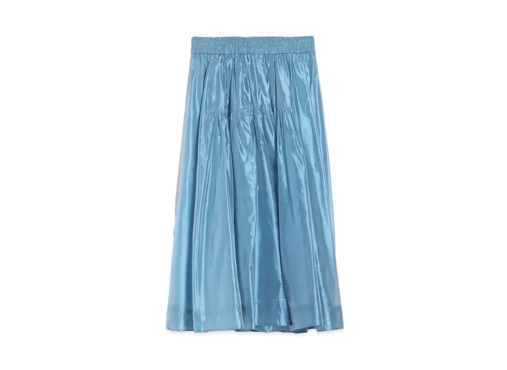 Max Mara Eros Viscose Organza Skirt "Light Blue"