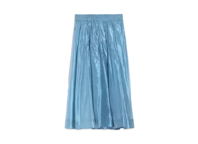 Max Mara Eros Viscose Organza Skirt "Light Blue"