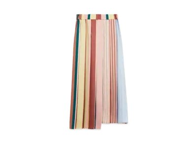 Max Mara Fagus Twill Pleated Skirt "Avio"
