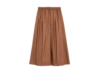 Max Mara Claire Taffeta Skirt "Hazelnut Brown"