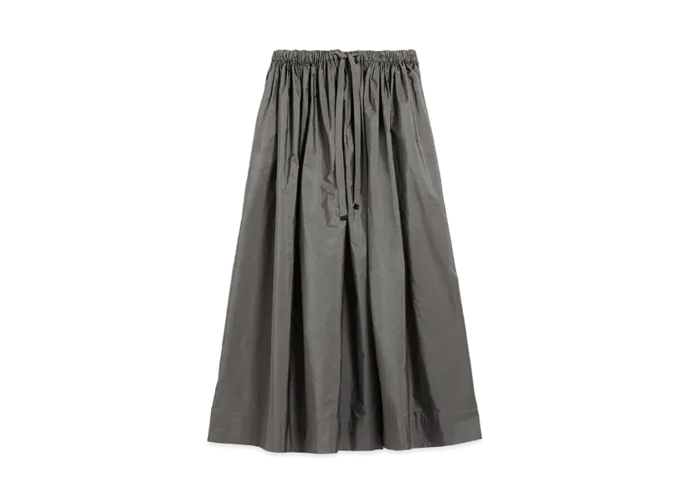 Max Mara Claire Taffeta Skirt "Medium Grey"