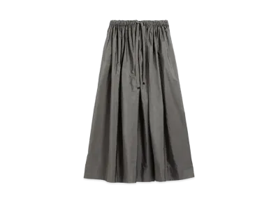 Max Mara Claire Taffeta Skirt "Medium Grey"