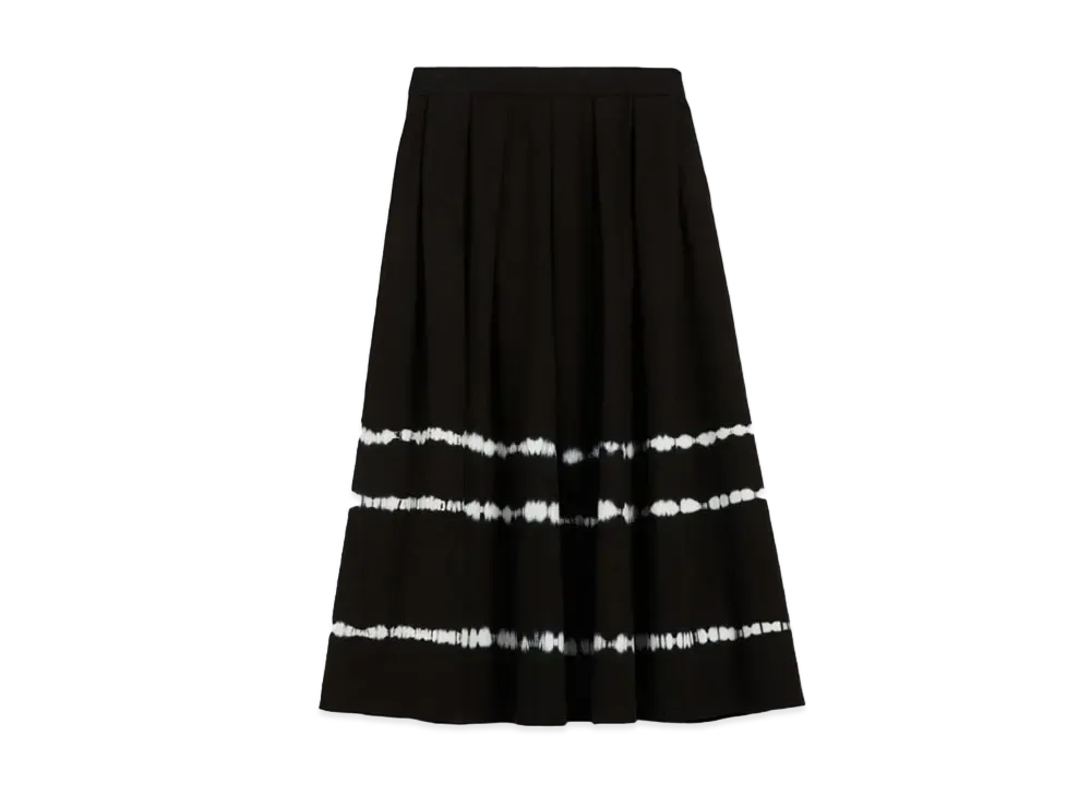 Max Mara Fornovo Cotton Tie-dye Skirt "Black"