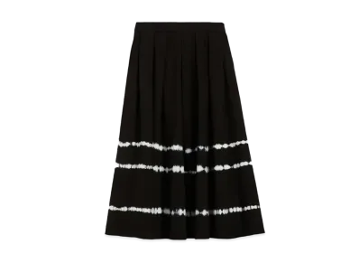 Max Mara Fornovo Cotton Tie-dye Skirt "Black"