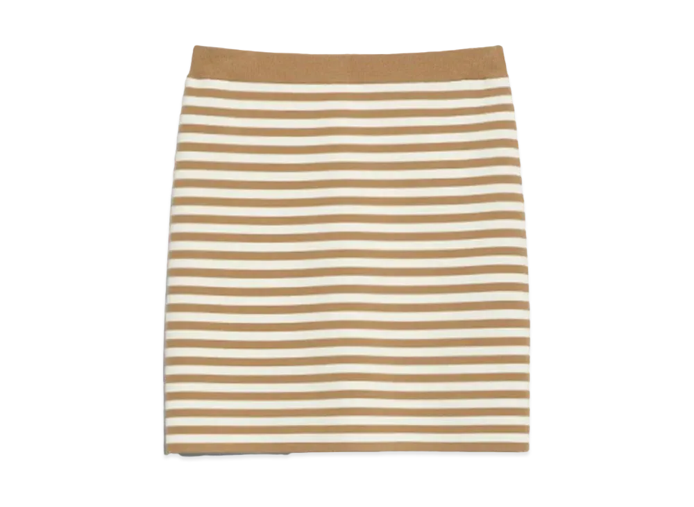 Max Mara Domizia Viscose Jacquard Knit Skirt "Honey"