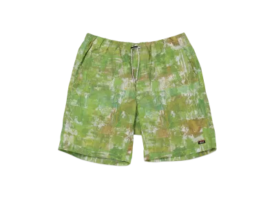 NANGA Nylon Tusser Forest Pattern Easy Shorts "White"